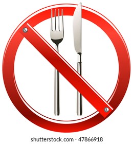 No Eating Sign Stock Illustration 47866918 | Shutterstock