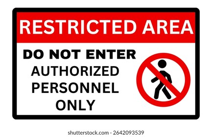 No Entry Without Authorization Access Limited to Authorized Personnel Restricted area Authorized personnel only