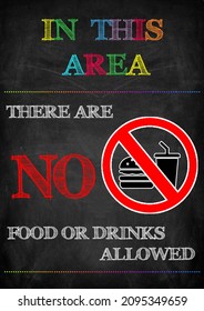 No Food Or Drinks Allowed Poster