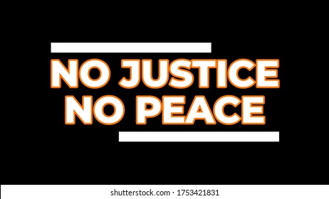 No Justice No Peace, Black Banner Design