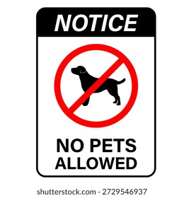 No pets allowed. with pets no access. vector sign black frame