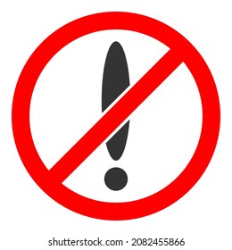 No Problem Raster Icon. A Flat Illustration Design Of No Problem Icon On A White Background.