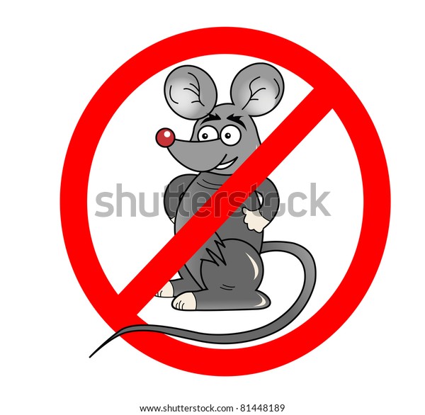 No Rats Sign Illustration Isolated On Stock Illustration 81448189