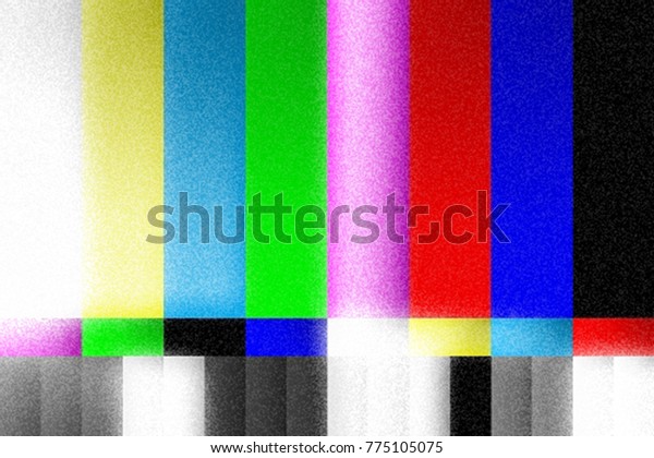 No Signal Tv Retro Television Test Stock Illustration 775105075