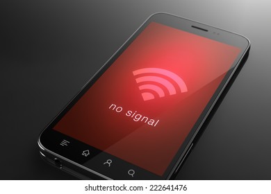 No Signal Wifi Concept