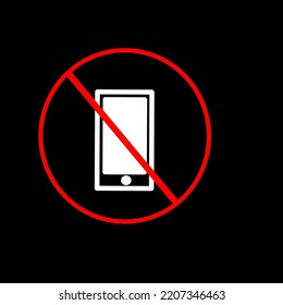 No Smartphone Sign, No Phone Symbol, Cant Use Phone