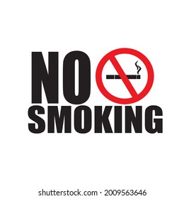 No Smoking Sign Banner Sticker Label Stock Illustration 2009563646