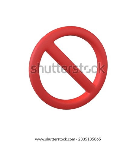No Symbol 3d model render image