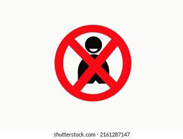 No Talking Icon On White Background