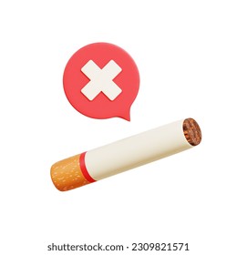 no for tobacco 3d icon - Powered by Shutterstock