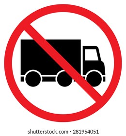 No Dumping Dumping Truck Forbidden Garbage Stock Vector (Royalty Free ...