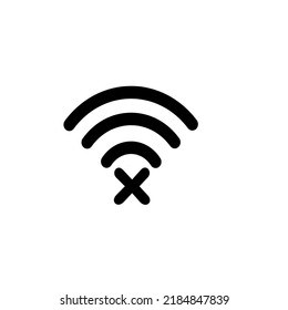 No WiFi Sign Icon,no Wifi Connection Icon 