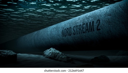 Nord Stream 2 Underwater Gas Pipeline Stock Illustration 2126691647 ...