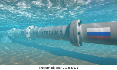Nord Stream Pipeline 3D Rendering