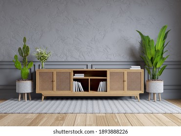 Nordic Style Interior Design Tv Cabinet Stock Illustration 1893888226 ...