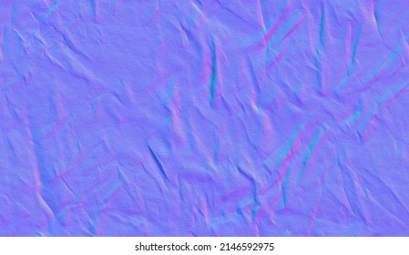 Normal map Fabric Wrinkled texture. texture normal mapping