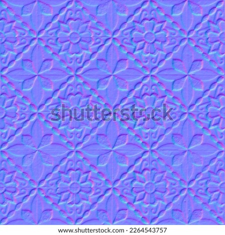 Normal map Floor tiles texture, Normal mapping Floor tiles