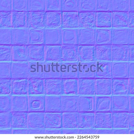 Normal map Floor tiles texture, Normal mapping Floor tiles
