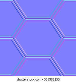 Normal Map Hexagon 3d Texture 260nw 365382155 