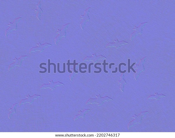 Normal Map Scratches Bat Patterns 3drendering Stock Illustration ...