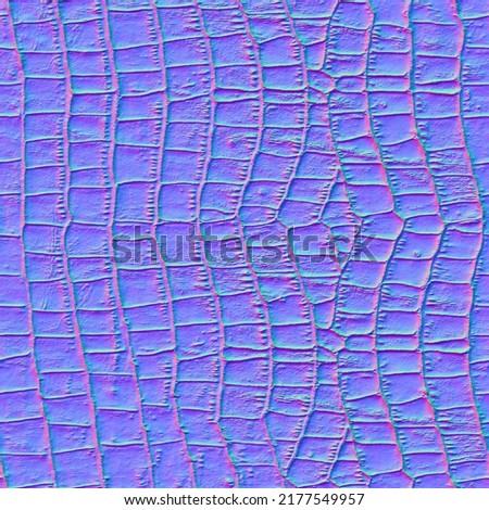 Normal map texture mapping Leather