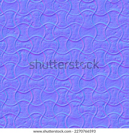 Normal map tiles cobblestone road Texture, normal mapping