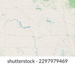 North Dakota, state of United States of America. Open Street Map