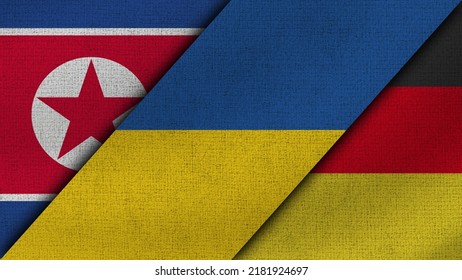 North Korea Ukraine Germany Realistic Texture Stock Illustration ...