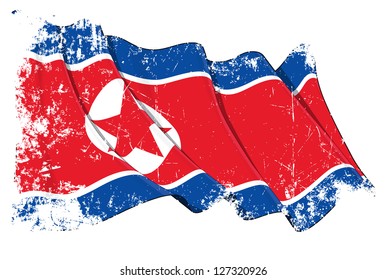 North Korean Flag Grange