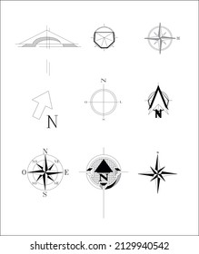 North Symbol  For Architectural Floor Plans Or Photoshop Presentation