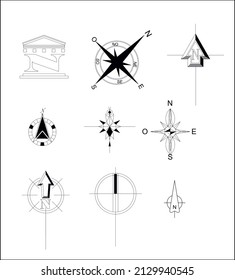 North Symbol  For Architectural Floor Plans Or Photoshop Presentation