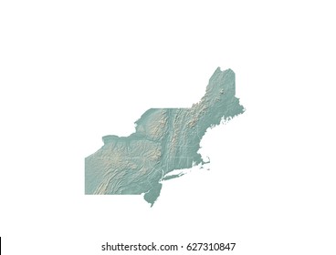 Northeastern United States Topographic Map