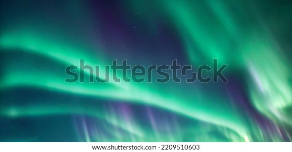 Northern Lights Aurora Borealis Starry Night Stock Illustration ...