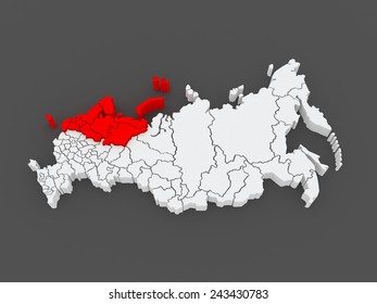 Northwestern Federal District. Russian Federation. Russia