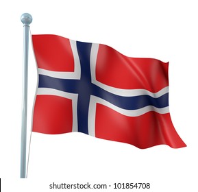 Norway Flag Detail Render Stock Illustration 101854708 | Shutterstock