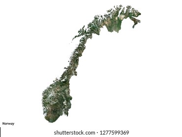 Norway Map (3D Illustration)