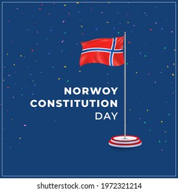 Norwegian Constitution Day. Abstract Background