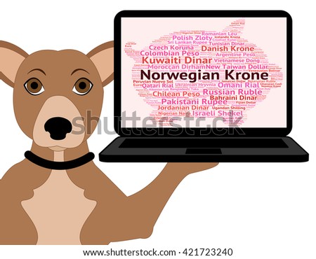 Norwegian Krone Meaning Forex Trading Currency Stock Illustration - 