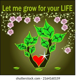 It is the not only illustration image but also the message of near future about protection of Earth