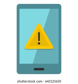 Not Working Phone Icon. Flat Illustration Of Not Working Phone Icon Isolated On White Background