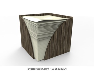 note paper 3D isolate background