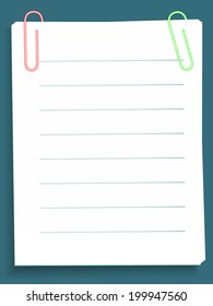 Note Papers Fixed Clips Stock Illustration 199947560 | Shutterstock