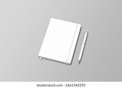 Notebook Blank Mockup 3d Render