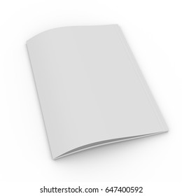 Notebook Cover On A White Background. 3D Rendering