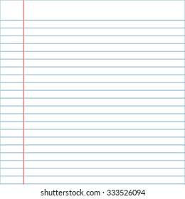 Notebook Page Template Lines Stock Illustration 333526094 | Shutterstock