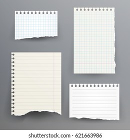 Notebook Paper With Torn Edge Illustration