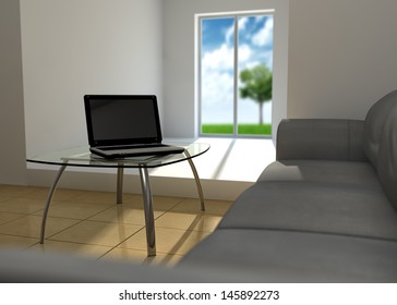 Notebook in the room
