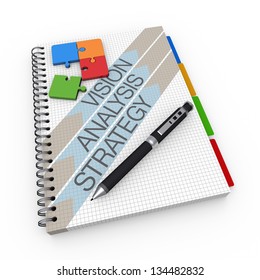Notebook Strategy Concept Stock Illustration 134482832 | Shutterstock
