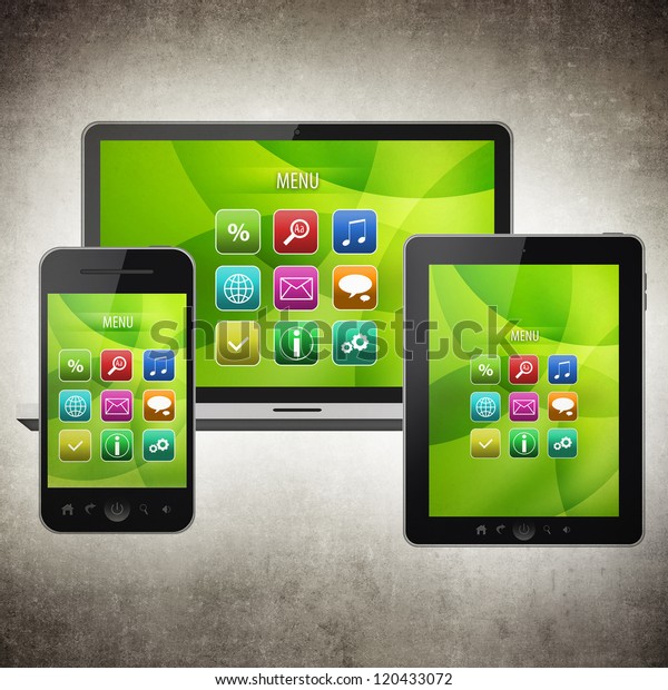 Notebook, tablet pc and mobile\
phone