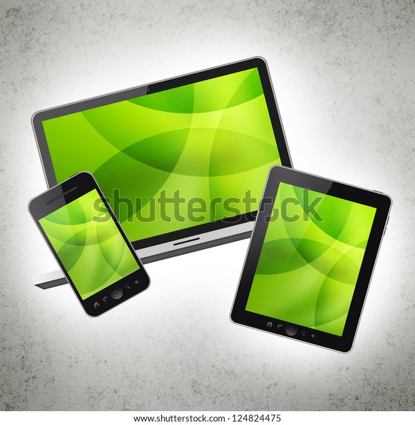 Notebook, tablet pc and mobile\
phone